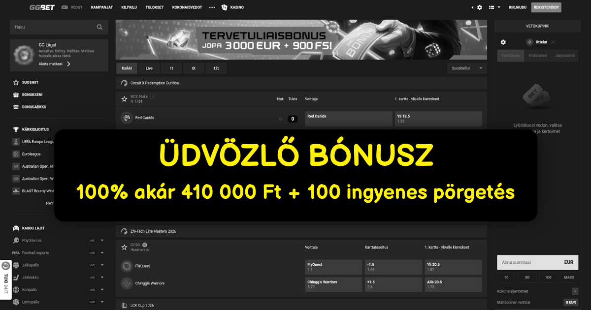GG.BET Casino - Online Játékok Magyarország