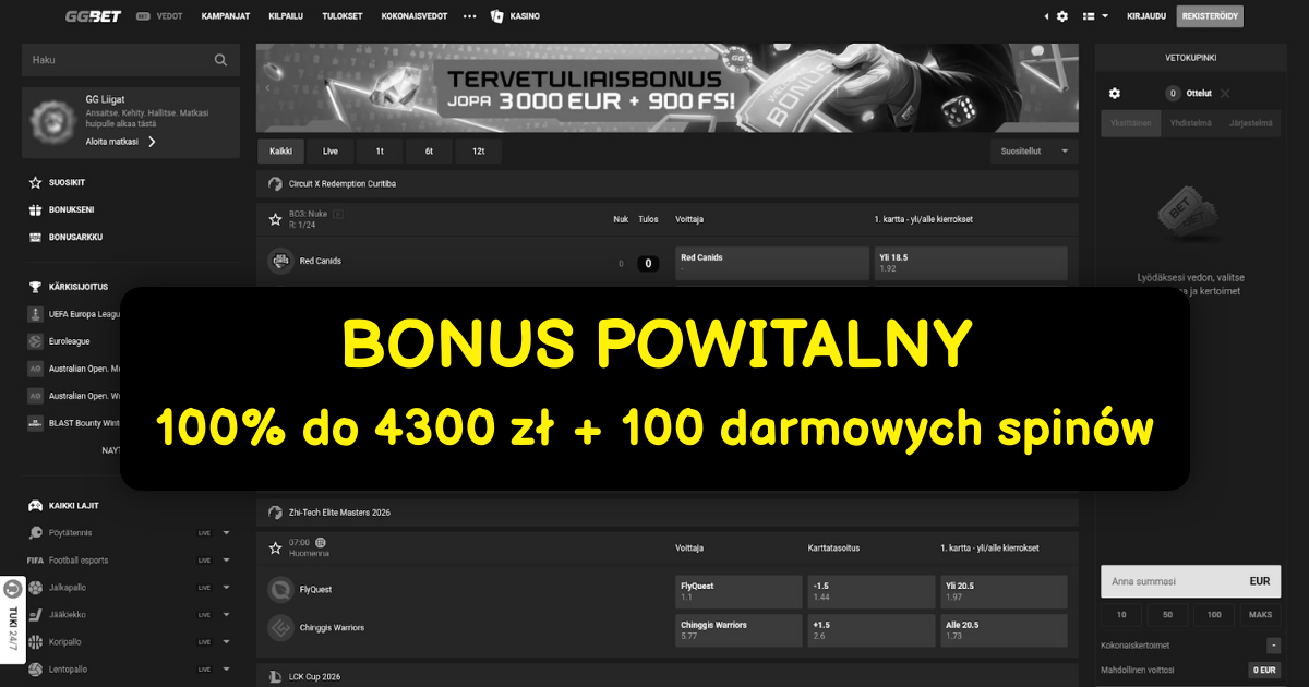GG.BET Casino - Najlepsze sloty online i mobilne bonusy w Polsce