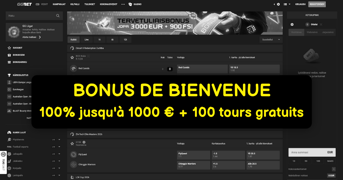 GG.BET Casino - Les Meilleures Machines à Sous en Ligne France